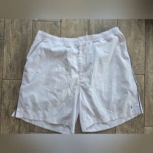 Ralph Lauren Polo White Athletic Shorts Blue Label Sz XL